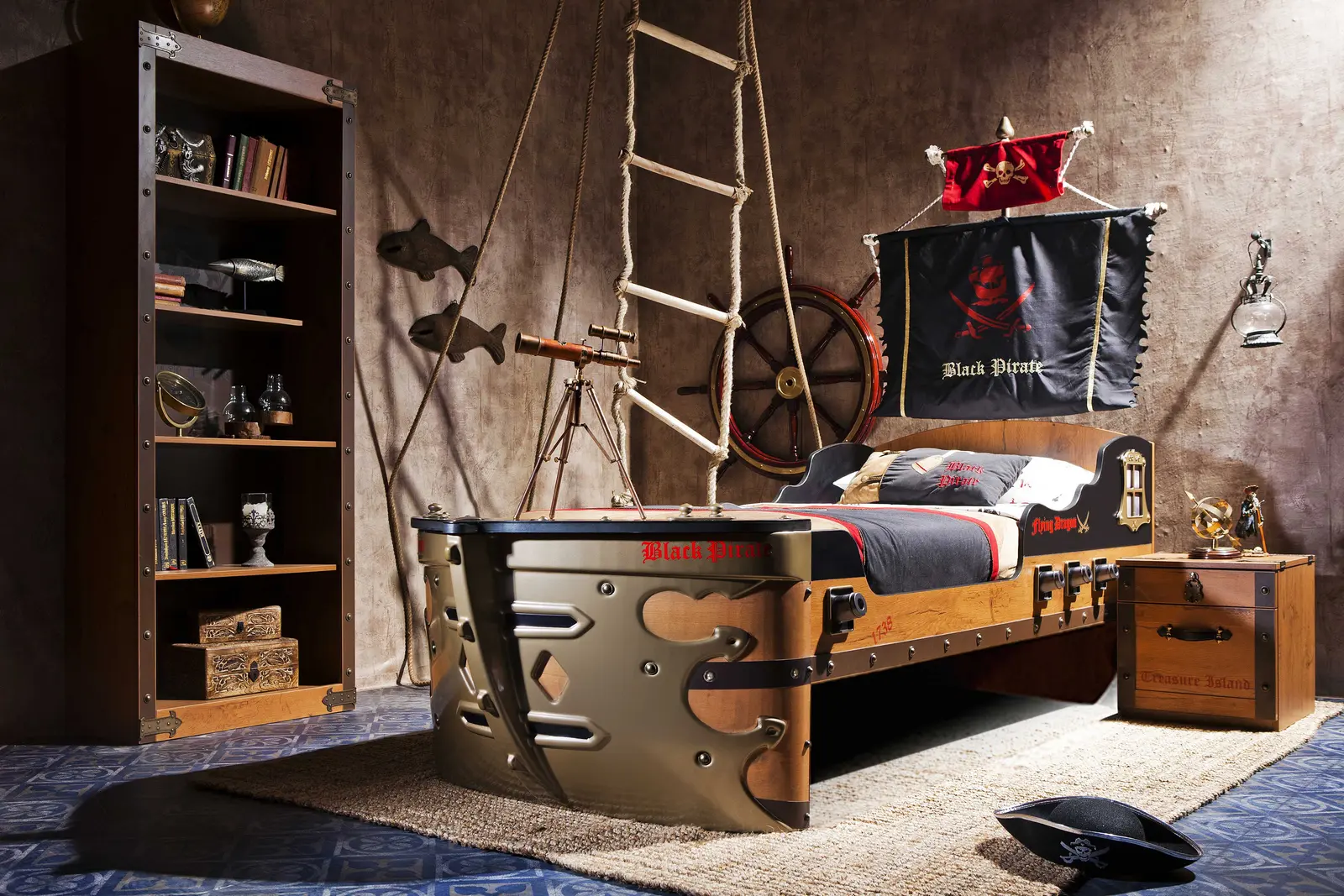  Cilek PIRATE Piratenschiff Bett, 90x190 cm